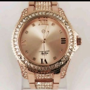 14K Gold plated iced out lab diamond technopave